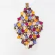 Symphony - Malvina Rhombus M-Violet Organza - 2